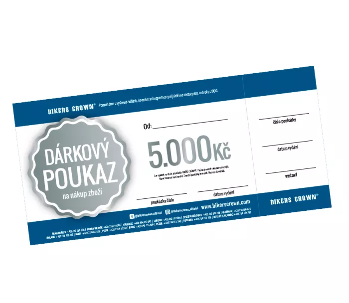 Dárkový poukaz v hodnotě 5.000 Kč