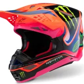 Motokrosová helma Alpinestars Superetch M10 Deegan orange/purple/pink glossy