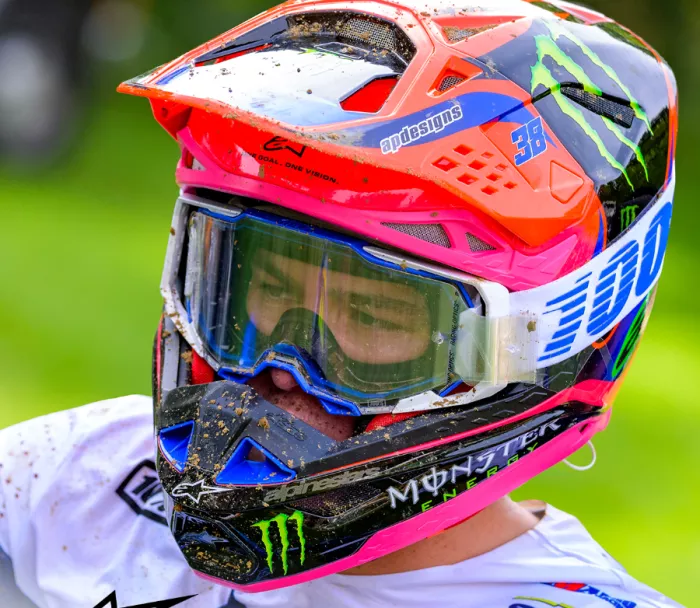 Motokrosová helma Alpinestars Superetch M10 Deegan orange/purple/pink glossy