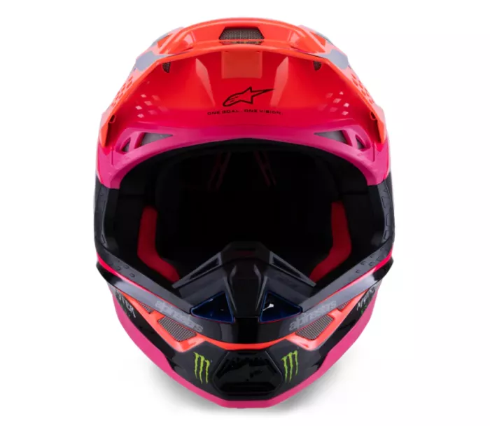 Motokrosová helma Alpinestars Superetch M10 Deegan orange/purple/pink glossy