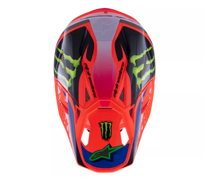 Motokrosová helma Alpinestars Superetch M10 Deegan orange/purple/pink glossy