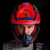 Motokrosová helma Alpinestars Superetch M10 Deegan orange/purple/pink glossy