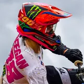 Motokrosová helma Alpinestars Superetch M10 Deegan orange/purple/pink glossy