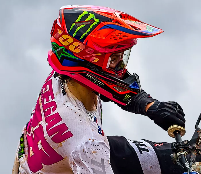 Motokrosová helma Alpinestars Superetch M10 Deegan orange/purple/pink glossy