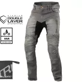 Pánské džíny na moto Trilobite Parado doublelayer AAA slim fit light grey level 2