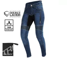 Dámské džíny na moto Trilobite Parado doublelayer AAA skinny fit blue level 2 (prodloužené)