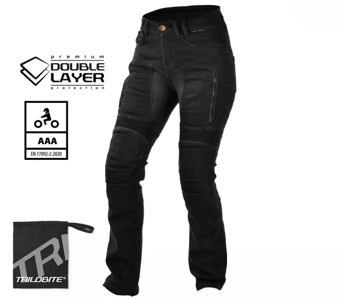 Dámské džíny Trilobite Parado doublelayer AAA regular fit black level 2