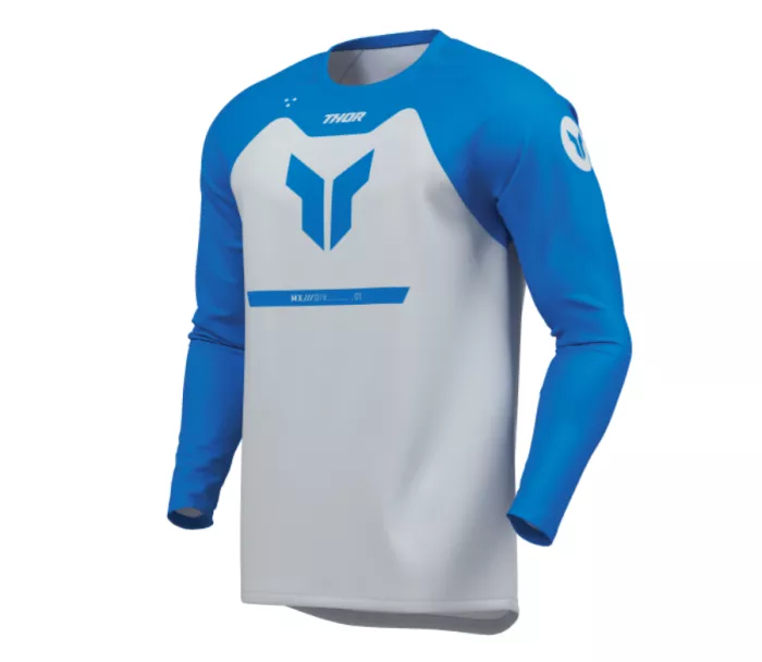 Dětský motokrosový dres Thor Ridemode Menace blue
