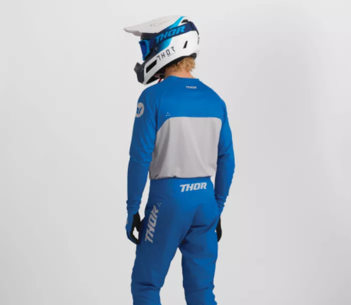 Motokrosový dres Thor Ridemode Menace blue