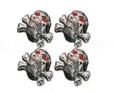 Winker Lamps M43-0378 čepičky ventilku lebka silver 4kusy