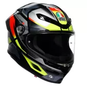 Integrální helma AGV K6 S E2206 ERAZER BLACK/RED/YELLOW FLUO