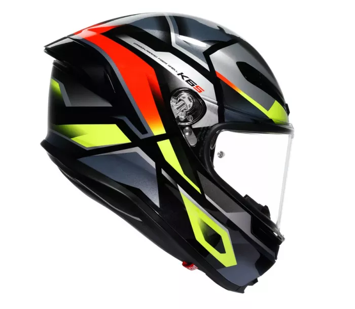 Integrální helma AGV K6 S E2206 ERAZER BLACK/RED/YELLOW FLUO