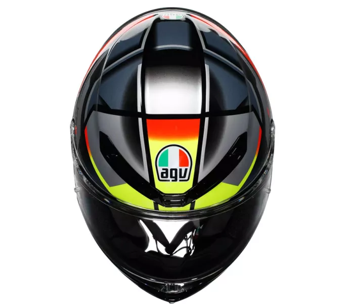 Integrální helma AGV K6 S E2206 ERAZER BLACK/RED/YELLOW FLUO