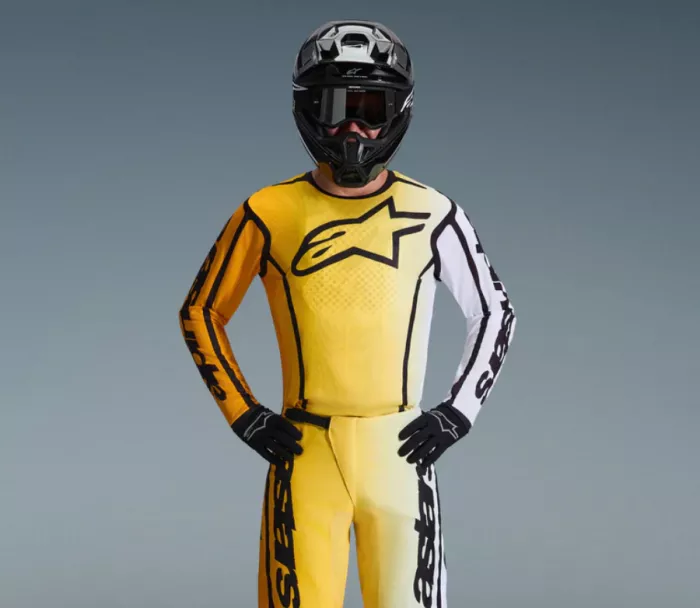 MX dres Alpinestars Fluid Apex yellow/black
