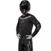 MX dres Alpinestars Fluid graphite black/silver