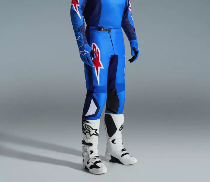 MX kalhoty Alpinestars Fluid Grid blue/red