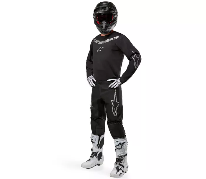 MX kalhoty Alpinestars Fluid graphite black/silver