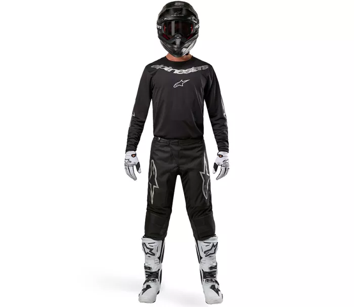 MX kalhoty Alpinestars Fluid graphite black/silver