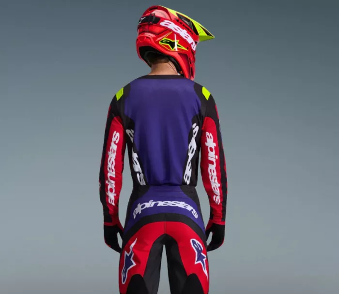 Dres na motokros Alpinestars Fluid Grid red/black/purple