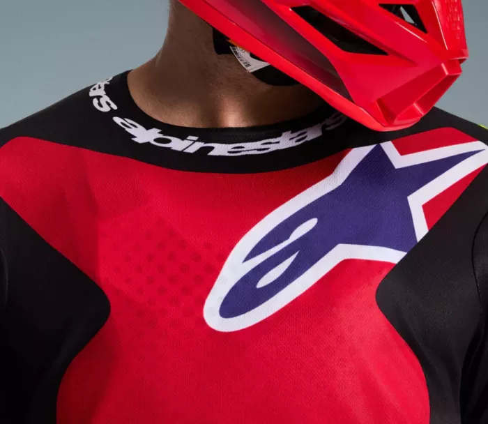 Dres na motokros Alpinestars Fluid Grid red/black/purple