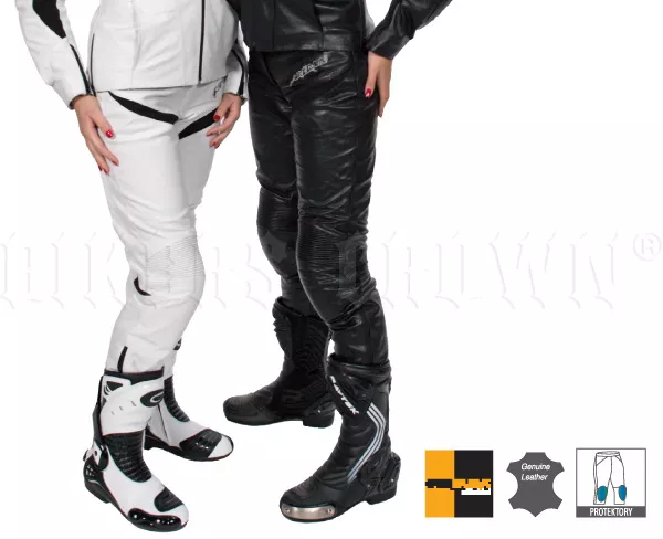 Dámské kožené kalhoty na moto Nazran Lora black