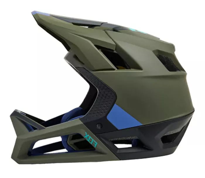 Helma Fox Proframe Blocked Helmet olive green vel. M