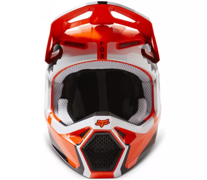 Dětská motokrosová helma Fox Yth V1 Leed Helmet Dot/Ece Fluo Orange