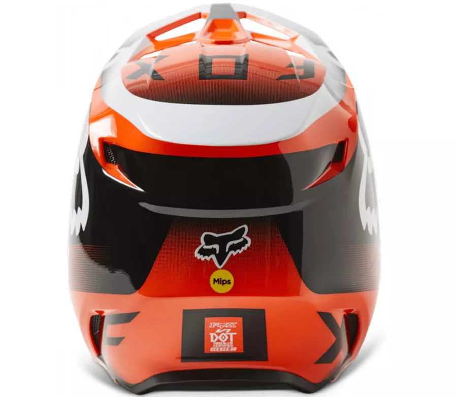 Motokrosová helma Fox V1 Leed Helmet Dot/Ece Fluo Orange 2XL