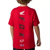 Dětské tričko Fox Youth X Honda Ss Tee - Flame Red