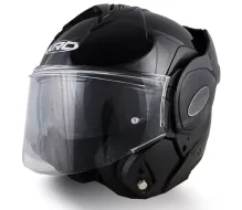 Překlápěcí helma XRC Fronter black glossy