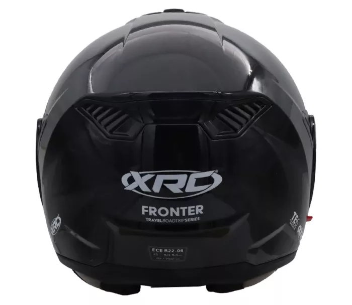 Překlápěcí helma XRC Fronter black glossy