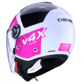 Otevřená helma Caberg Riviera V4X Alpha white/fuchsia/black