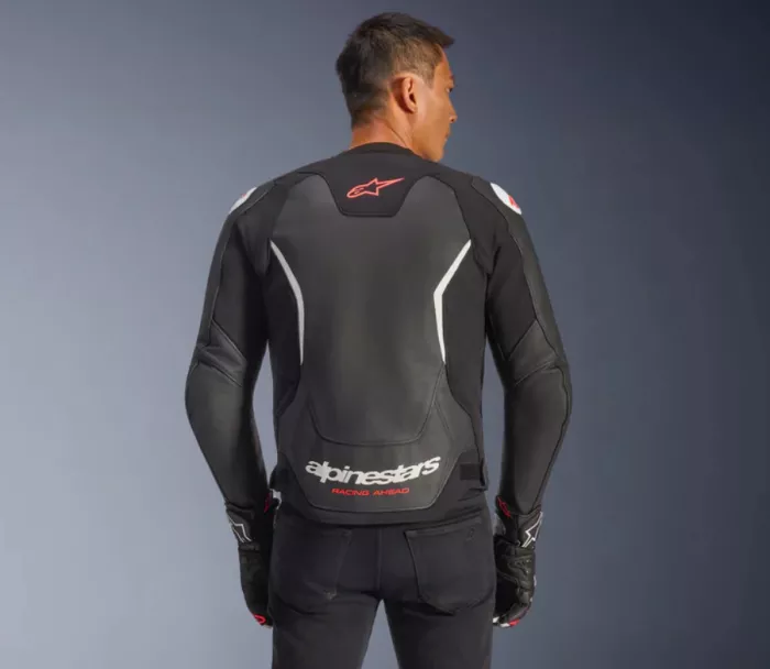 Kožená bunda Alpinestars GP Force V2 black/white