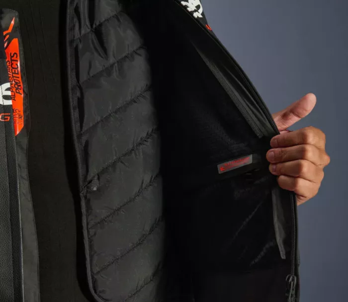 Kožená bunda Alpinestars GP Force V2 black/white