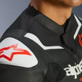 Kožená bunda Alpinestars GP Force V2 black/white