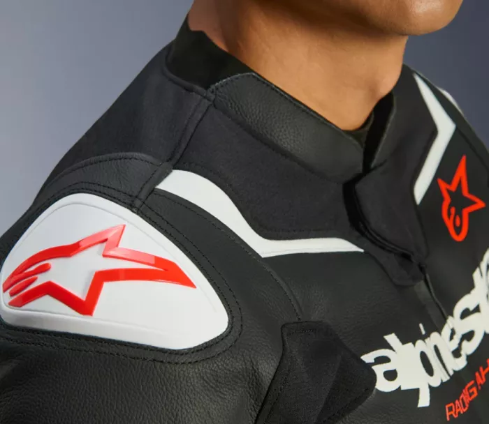 Kožená bunda Alpinestars GP Force V2 black/white