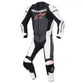 Dvoudílná kožená kombinéza Alpinestars GP Force Luvr black/white/red fluo