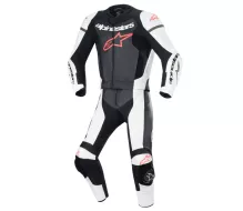 Dvoudílná kožená kombinéza Alpinestars GP Force Luvr black/white/red fluo