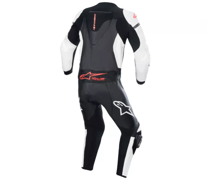 Dvoudílná kožená kombinéza Alpinestars GP Force Luvr black/white/red fluo