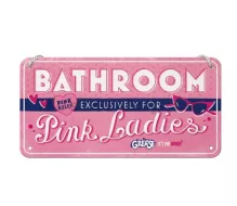 Závěsná cedule Grease - Pink Ladies Bathroom