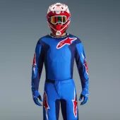 Motokrosový dres Alpinestars Fluid Grid blue/red