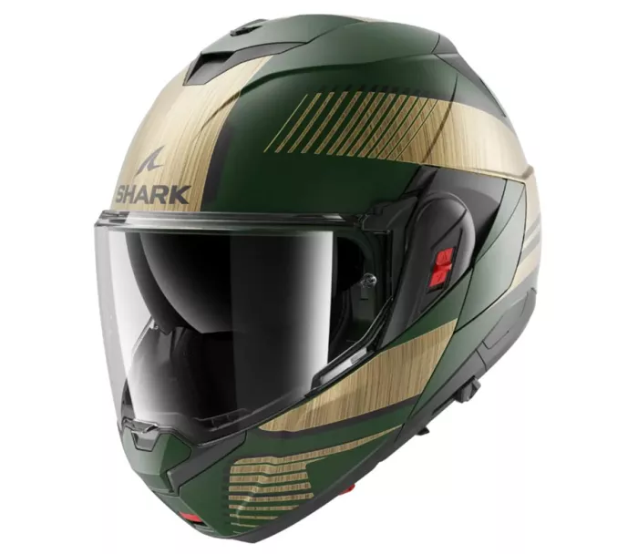 Překlápěcí helma na moto Shark GUQ OXO SIKTER Mat