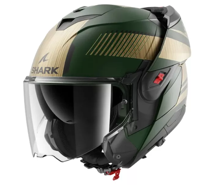 Překlápěcí helma na moto Shark GUQ OXO SIKTER Mat