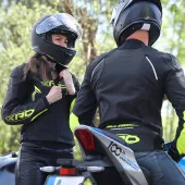 Dámská bunda na motorku XRC Heilig blk/fluo