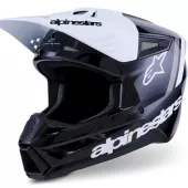 MX helma Alpinestars SM3 Radium black/white/grey glossy