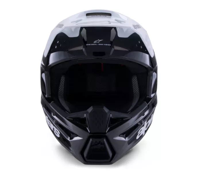 MX helma Alpinestars SM3 Radium black/white/grey glossy