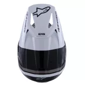 MX helma Alpinestars SM3 Radium black/white/grey glossy