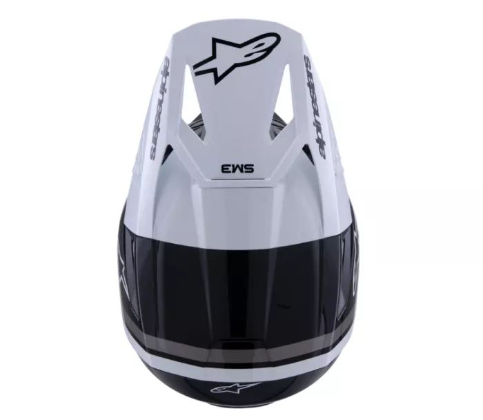 MX helma Alpinestars SM3 Radium black/white/grey glossy