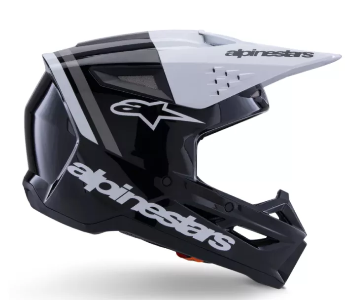 MX helma Alpinestars SM3 Radium black/white/grey glossy