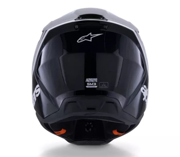 MX helma Alpinestars SM3 Radium black/white/grey glossy